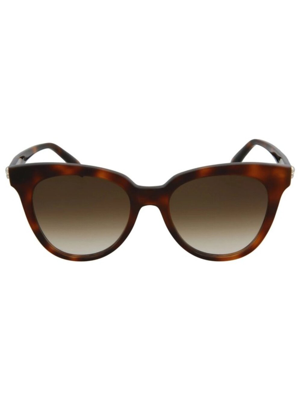 New Alexander McQueen Women's Sunglasses Cat Eye Acetate Frame Havana Havana